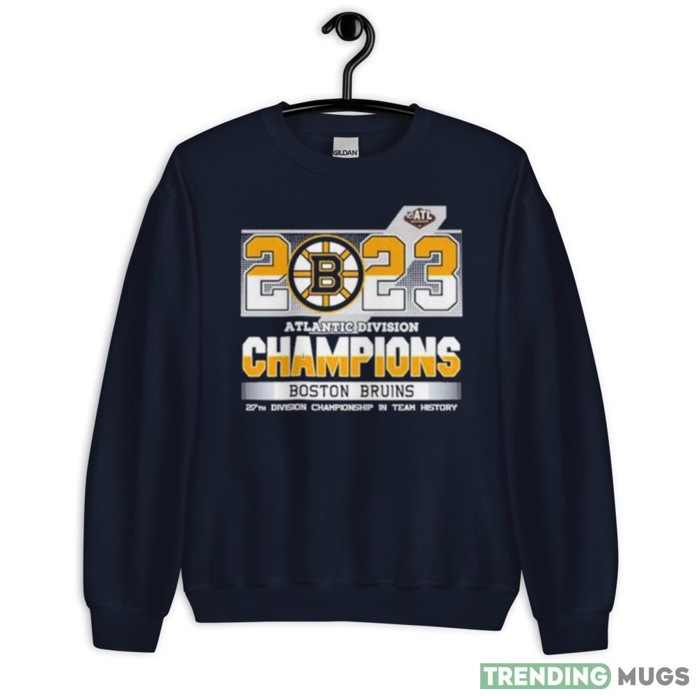 2023 Atlantic division champions Boston Bruins 27th division championship in team history shirt Dark Shirt 2023 Atlantic division champions Boston Bruins 27th division championship in team history shirt Dark Shirt
