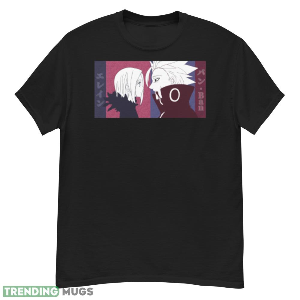 Ban and Elaine Nanatsu No Taizai shirt Dark Shirt Ban and Elaine Nanatsu No Taizai shirt Dark Shirt