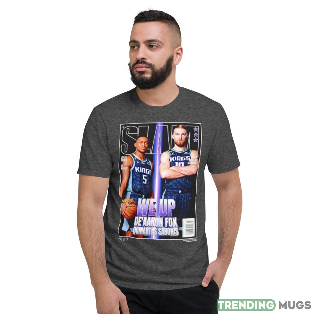 DeAaron Fox and Domantas Sabonis Sacramento Kings 47 Slam Super Dark Shirt DeAaron Fox and Domantas Sabonis Sacramento Kings 47 Slam Super Dark Shirt