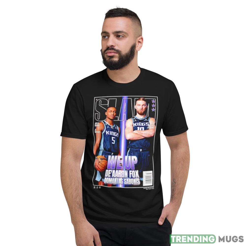 DeAaron Fox and Domantas Sabonis Sacramento Kings 47 Slam Super Dark Shirt DeAaron Fox and Domantas Sabonis Sacramento Kings 47 Slam Super Dark Shirt