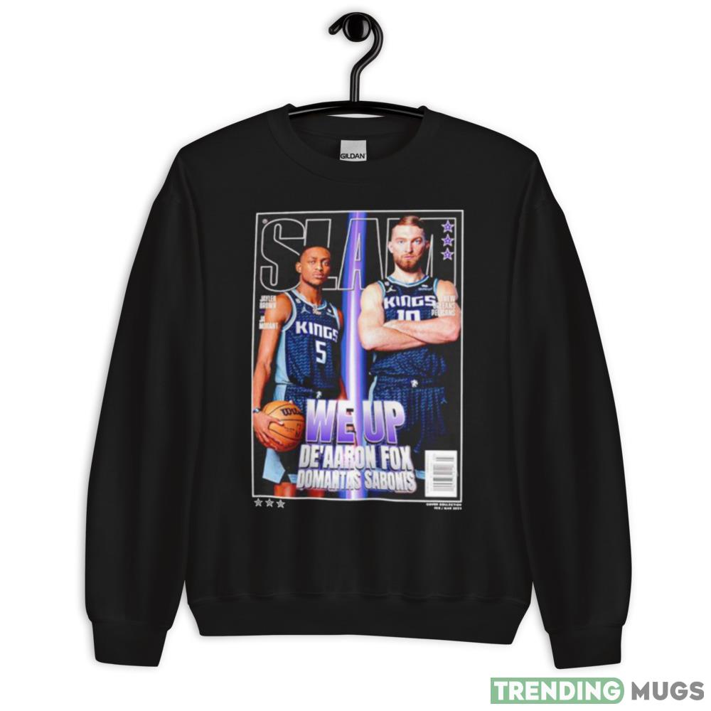 DeAaron Fox and Domantas Sabonis Sacramento Kings 47 Slam Super Dark Shirt DeAaron Fox and Domantas Sabonis Sacramento Kings 47 Slam Super Dark Shirt