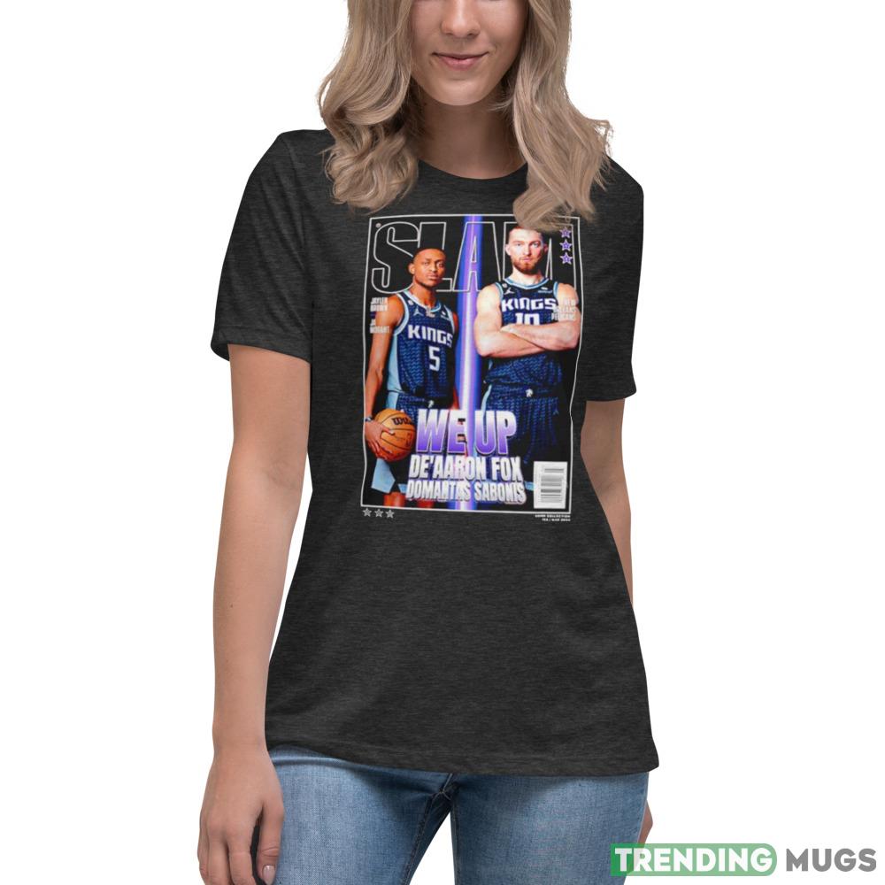 DeAaron Fox and Domantas Sabonis Sacramento Kings 47 Slam Super Dark Shirt DeAaron Fox and Domantas Sabonis Sacramento Kings 47 Slam Super Dark Shirt