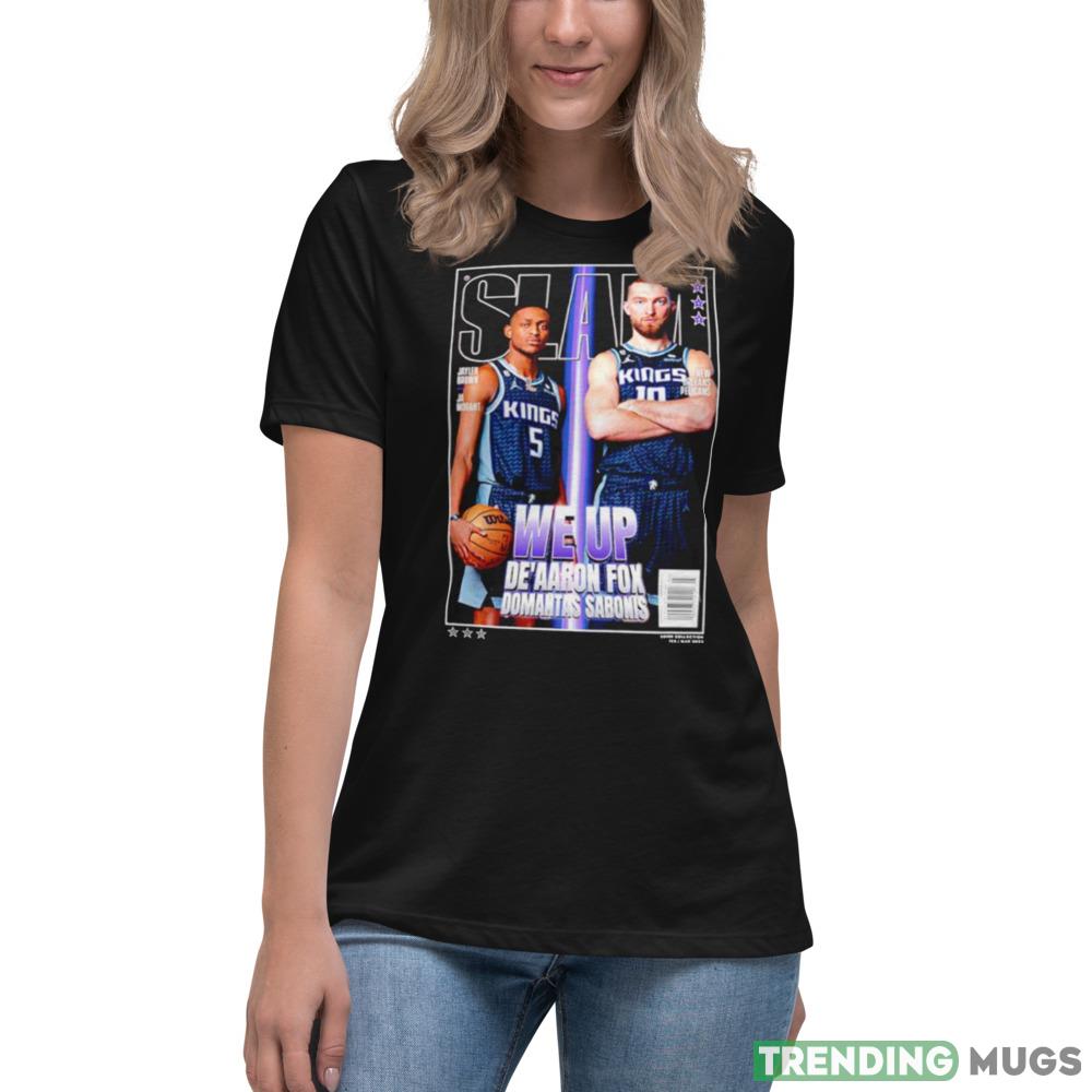 DeAaron Fox and Domantas Sabonis Sacramento Kings 47 Slam Super Dark Shirt DeAaron Fox and Domantas Sabonis Sacramento Kings 47 Slam Super Dark Shirt
