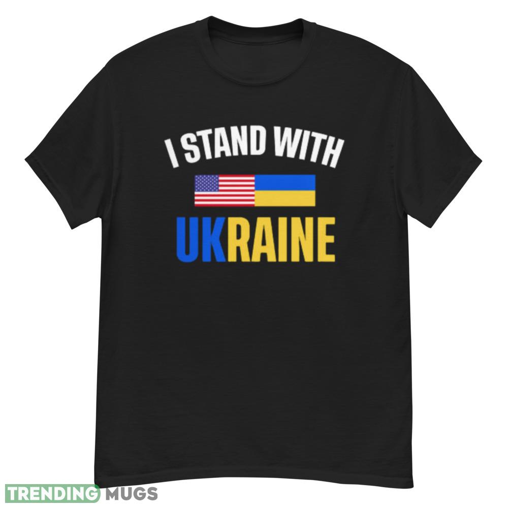 I Stand With Ukraine Flag Support America t shirt Dark Shirt I Stand With Ukraine Flag Support America t shirt Dark Shirt