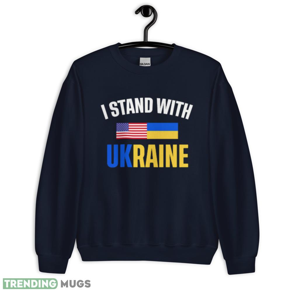 I Stand With Ukraine Flag Support America t shirt Dark Shirt I Stand With Ukraine Flag Support America t shirt Dark Shirt