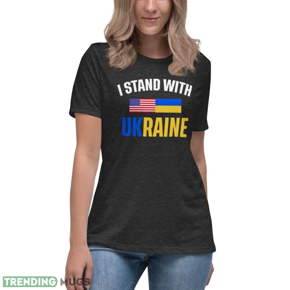 I Stand With Ukraine Flag Support America t shirt Dark Shirt I Stand With Ukraine Flag Support America t shirt Dark Shirt