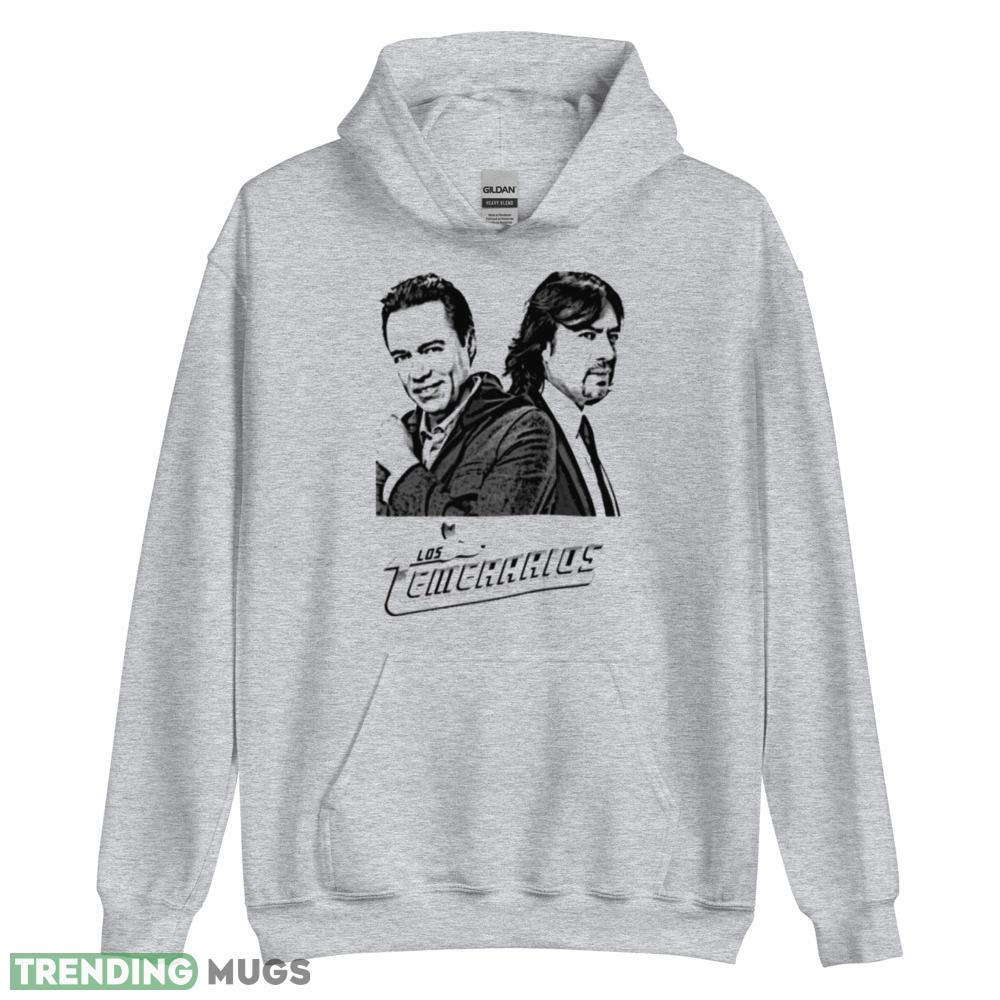 Los Temerarios opposite back Black And White shirt Light Shirt Los Temerarios opposite back Black And White shirt Light Shirt