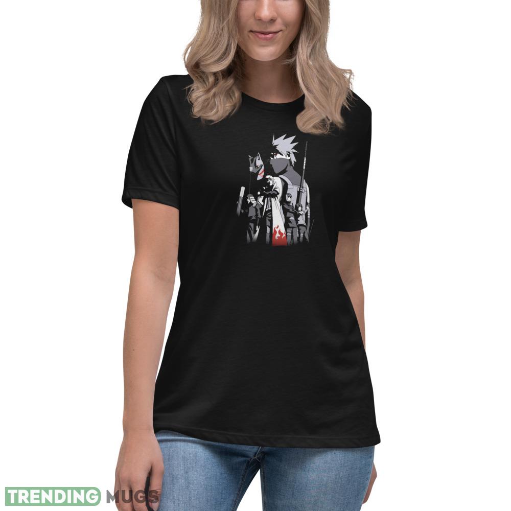 NEW Men's Naruto Kakashi Hatake Shadows T Shirt Dark Shirt NEW Men's Naruto Kakashi Hatake Shadows T Shirt Dark Shirt