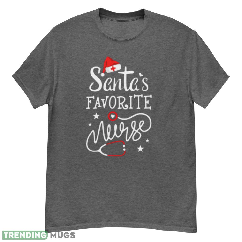 Nurse Christmas Shirt Santa's Favorite Nurse t shirt Christmas Nurse shirts Dark Shirt Nurse Christmas Shirt Santa's Favorite Nurse t shirt Christmas Nurse shirts - G500 Men’s Classic T-Shirt-1