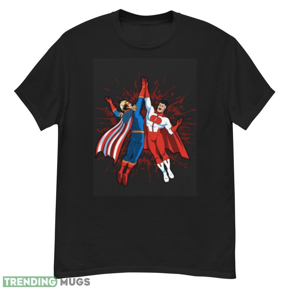 Omni Man vs Homelander funny shirt Dark Shirt Omni Man vs Homelander funny shirt Dark Shirt