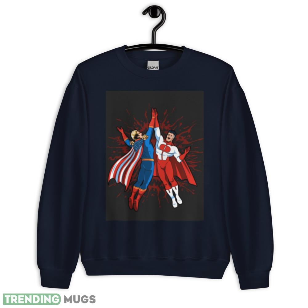 Omni Man vs Homelander funny shirt Dark Shirt Omni Man vs Homelander funny shirt Dark Shirt