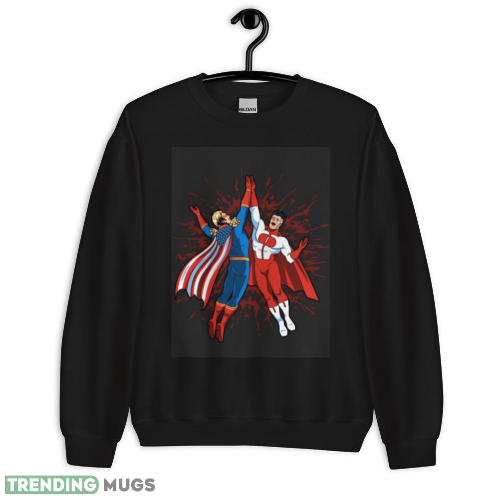 Omni Man vs Homelander funny shirt Dark Shirt Omni Man vs Homelander funny shirt Dark Shirt