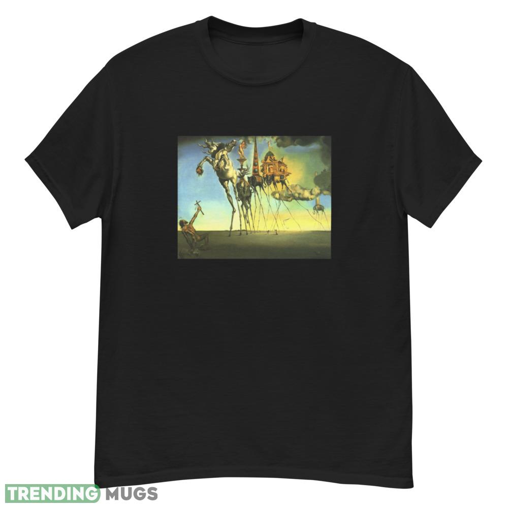 Painting The Temptation of St. Anthony Salvador Dali T Shirt T Shirt T Shirt Dark Shirt Painting The Temptation of St. Anthony Salvador Dali T Shirt T Shirt T Shirt Dark Shirt