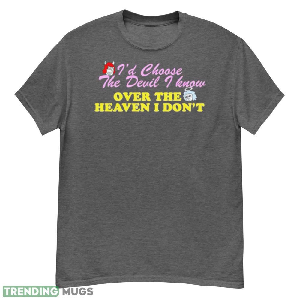 Renee Rapp Id choose the Devil I know over the heaven I dont shirt - G500 Men’s Classic T-Shirt-1 Renee Rapp Id choose the Devil I know over the heaven I dont shirt - G500 Men’s Classic T-Shirt-1