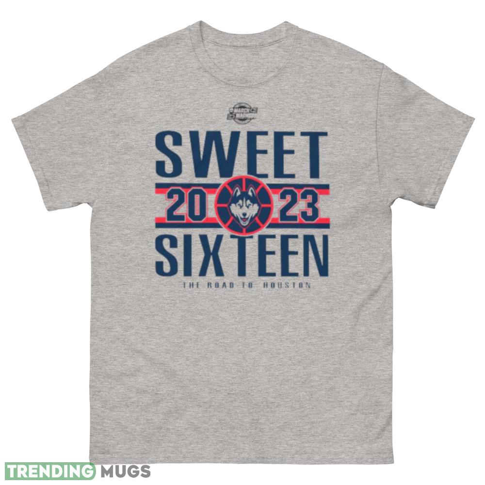 UConn Mens Basketball 2023 Sweet Sixteen T Shirt - 500 Men’s Classic Tee Gildan UConn Mens Basketball 2023 Sweet Sixteen T Shirt - 500 Men’s Classic Tee Gildan