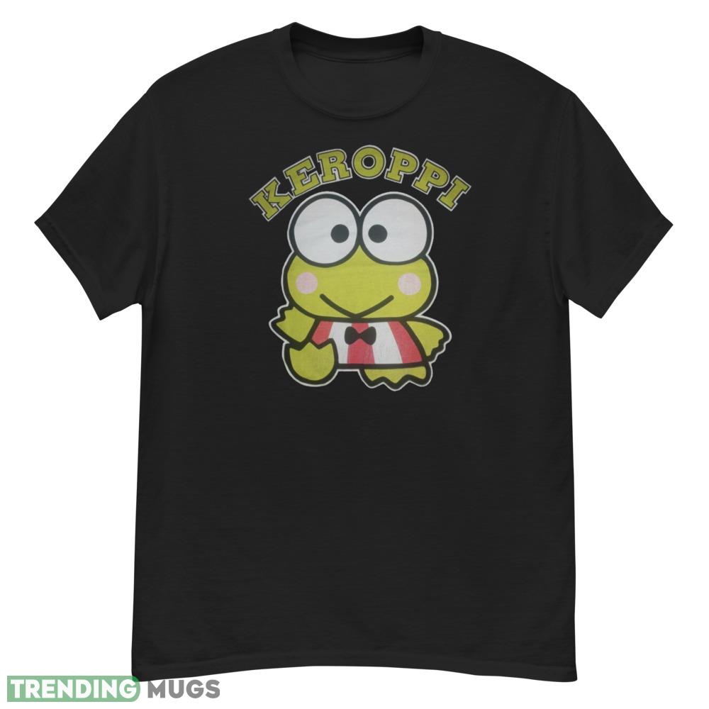 Vintage 1996 Sanrio Keroppi Hello Kitty Cartoon Anime Promo Shirt Dark Shirt Vintage 1996 Sanrio Keroppi Hello Kitty Cartoon Anime Promo Shirt Dark Shirt