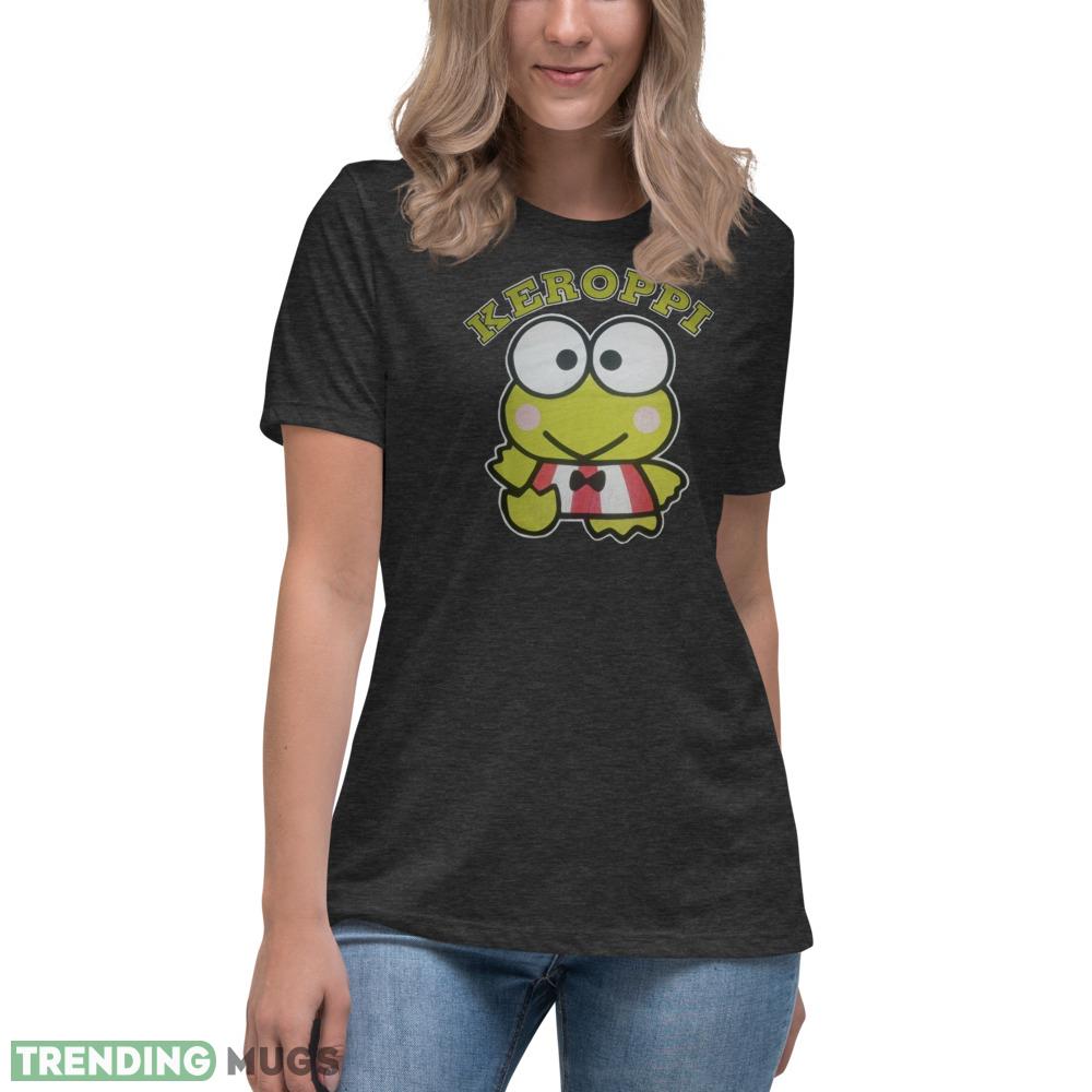 Vintage 1996 Sanrio Keroppi Hello Kitty Cartoon Anime Promo Shirt Dark Shirt Vintage 1996 Sanrio Keroppi Hello Kitty Cartoon Anime Promo Shirt Dark Shirt