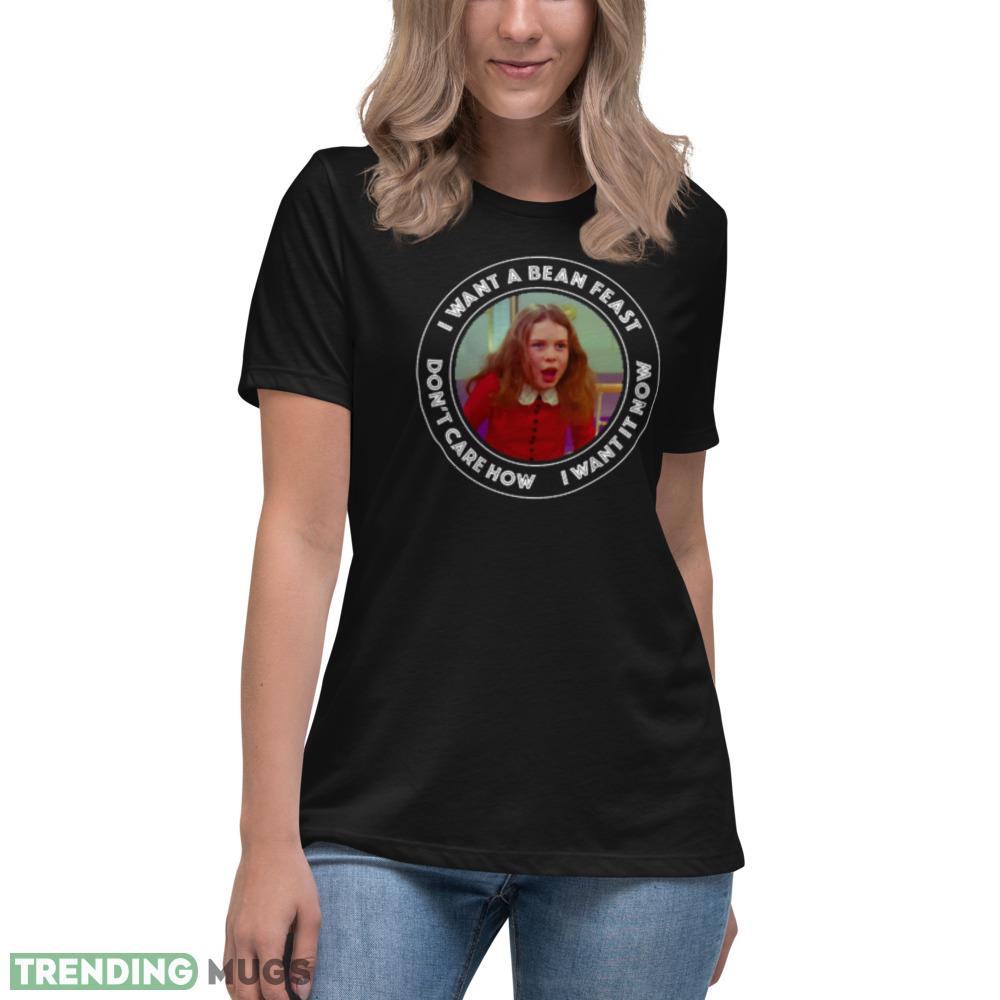 Willie Wonka Veruca Salt I Want a Bean Feast T Shirt Dark Shirt Willie Wonka Veruca Salt I Want a Bean Feast T Shirt Dark Shirt