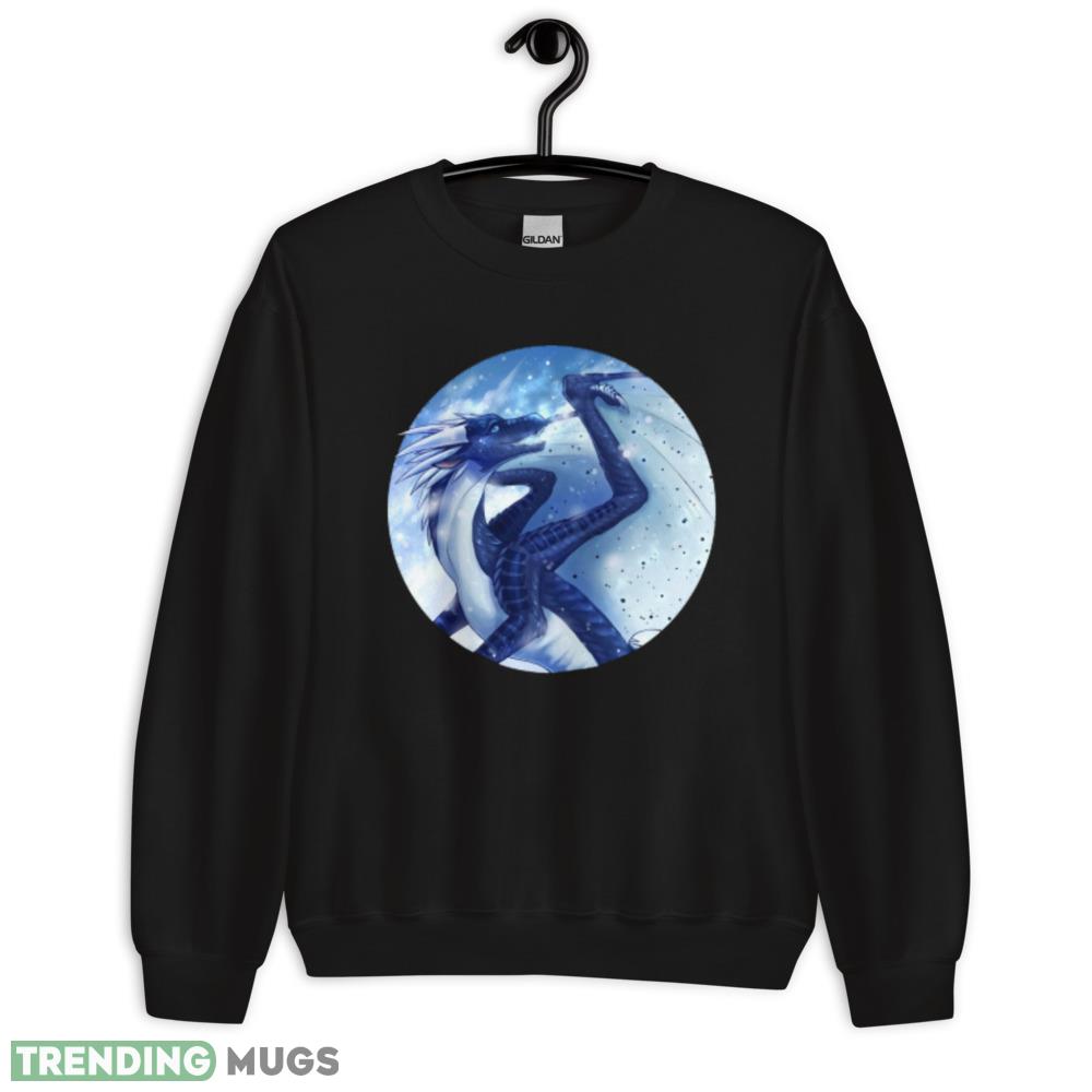 Wings of Fire Whiteout the IceWingNightWing Hybrid T Shirt Dark Shirt Wings of Fire Whiteout the IceWingNightWing Hybrid T Shirt Dark Shirt