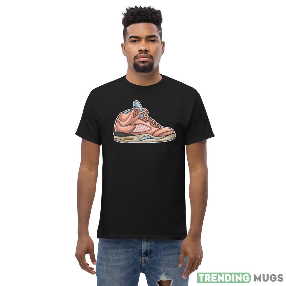 AJ 5 Crimson Bliss Hypebeast Sneaker Design T Shirt Dark Shirt AJ 5 Crimson Bliss Hypebeast Sneaker Design T Shirt Dark Shirt
