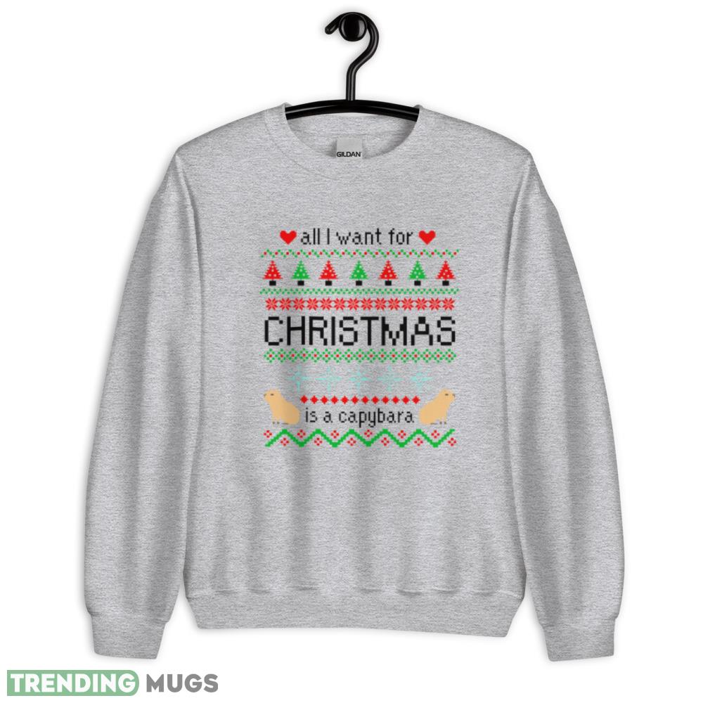 All I Want for Christmas is a Capybara Ugly t shirt Christmas shirt Light Shirt All I Want for Christmas is a Capybara Ugly t shirt Christmas shirt Light Shirt