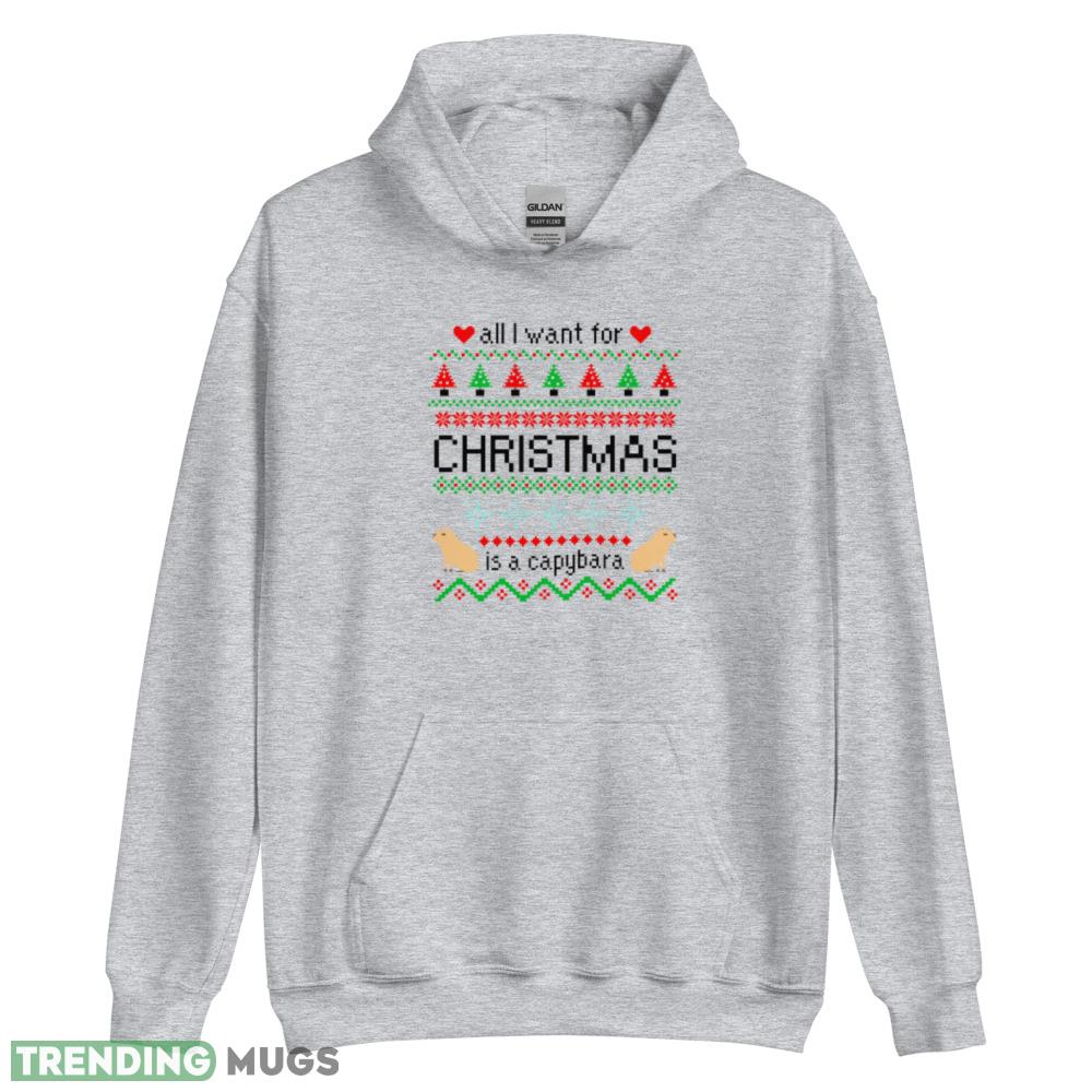 All I Want for Christmas is a Capybara Ugly t shirt Christmas shirt Light Shirt All I Want for Christmas is a Capybara Ugly t shirt Christmas shirt Light Shirt