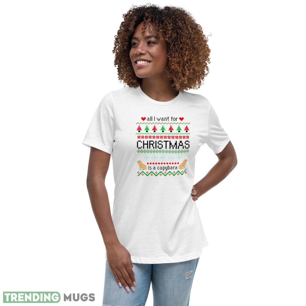 All I Want for Christmas is a Capybara Ugly t shirt Christmas shirt Light Shirt All I Want for Christmas is a Capybara Ugly t shirt Christmas shirt Light Shirt