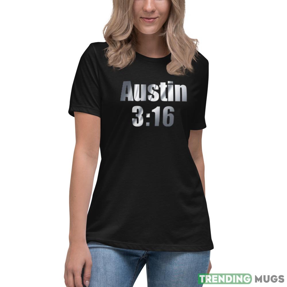 Austin 316 (Silver) Stone Cold Steve Austin WWE T Shirts Dark Shirt Austin 316 (Silver) Stone Cold Steve Austin WWE T Shirts Dark Shirt
