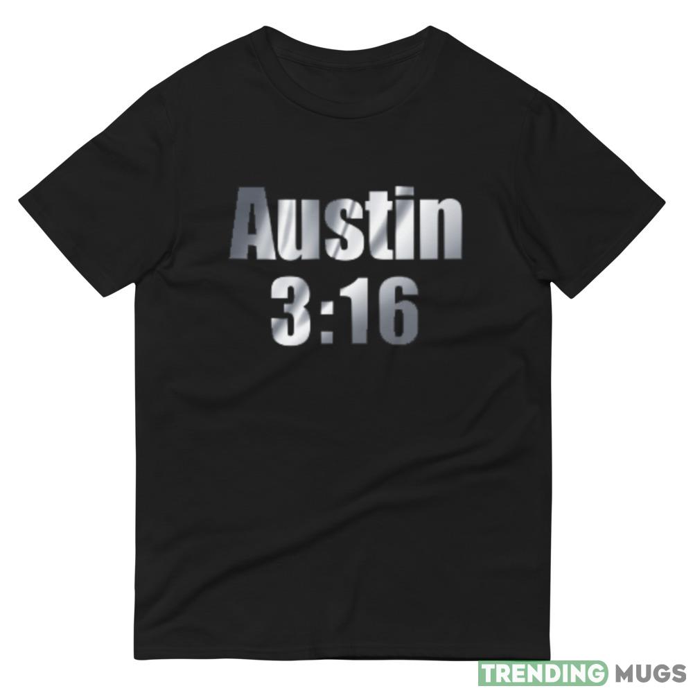Austin 316 (Silver) Stone Cold Steve Austin WWE T Shirts Dark Shirt Austin 316 (Silver) Stone Cold Steve Austin WWE T Shirts Dark Shirt