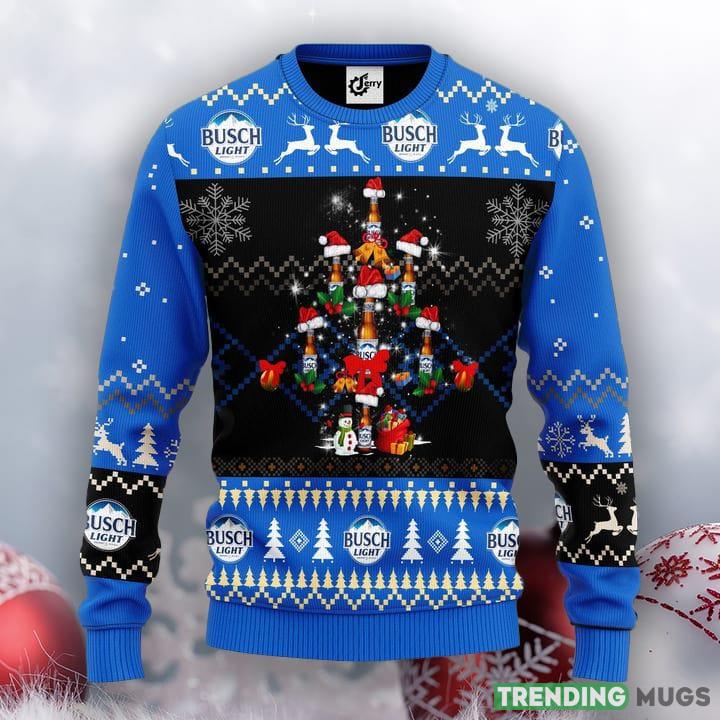 Busch Light Christmas Tree Ugly Christmas Sweater 3D Sweater Busch Light Christmas Tree Ugly Christmas Sweater 3D Sweater