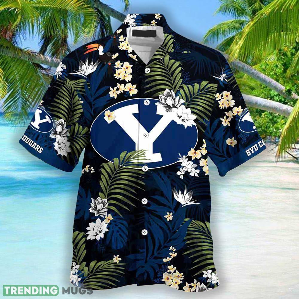 Byu Cougars Summer Beach 3D Hawaiian Shirt With Tropical Patterns Print Gift For Men And Women Hawaiian Shirt Byu Cougars Summer Beach 3D Hawaiian Shirt With Tropical Patterns Print Gift For Men And Women Hawaiian Shirt