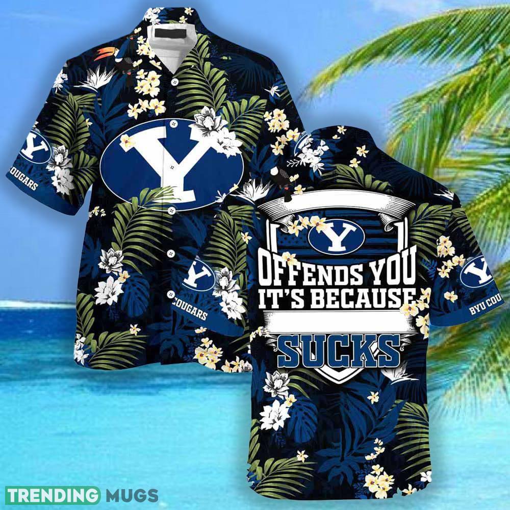 Byu Cougars Summer Beach 3D Hawaiian Shirt With Tropical Patterns Print Gift For Men And Women - Byu Cougars Summer Beach Hawaiian Shirt With Tropical Patterns_1 Byu Cougars Summer Beach 3D Hawaiian Shirt With Tropical Patterns Print Gift For Men And Women - Byu Cougars Summer Beach Hawaiian Shirt With Tropical Patterns_1
