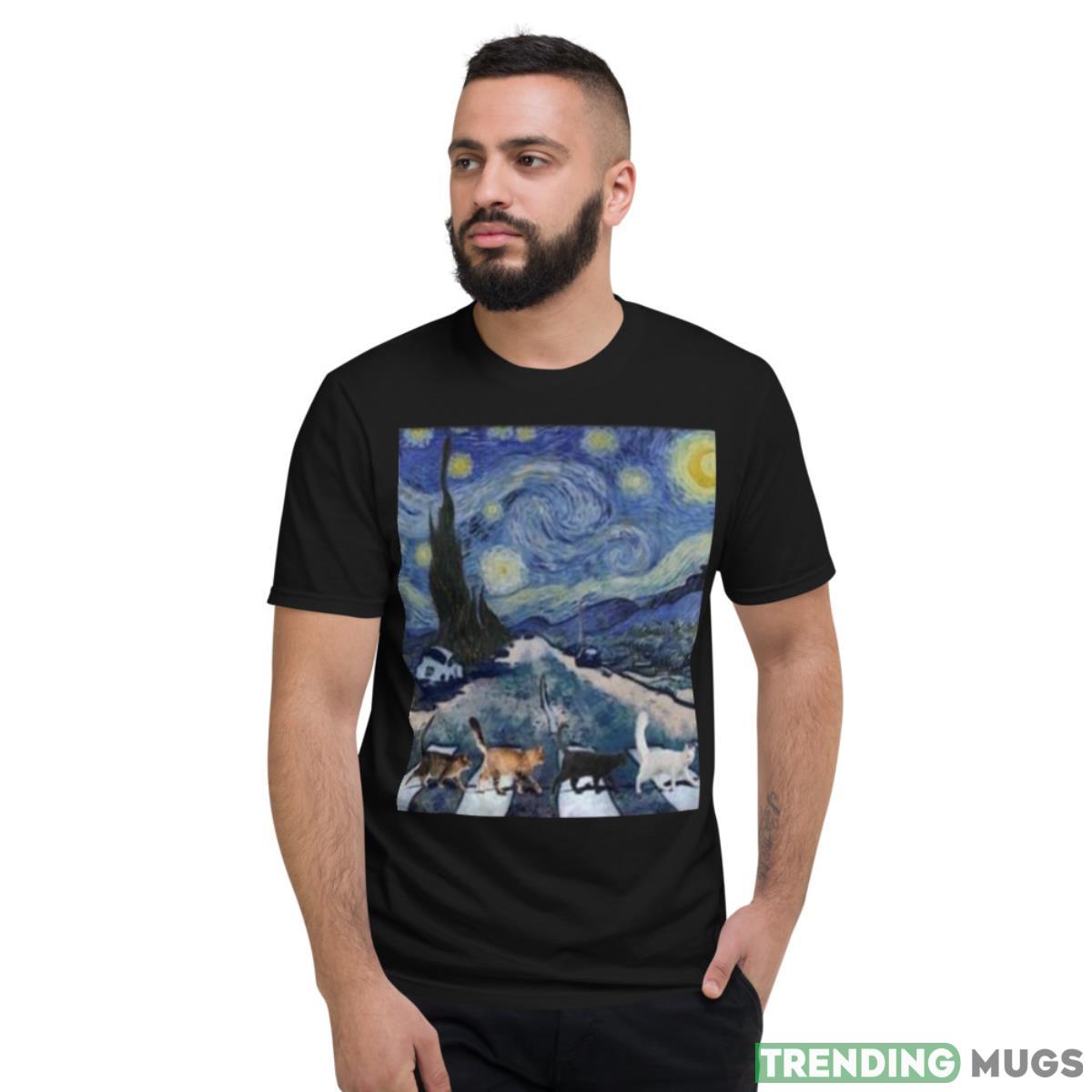 Cat Abbey Road The Starry NighShirt Apparel, Dark Shirt Cat Abbey Road The Starry NighShirt Apparel, Dark Shirt