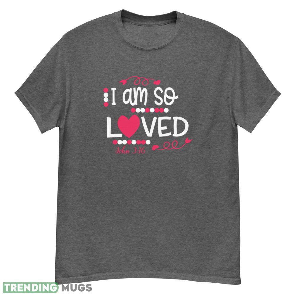 Christian Valentine's Day So Loved Design T Shirt - G500 Men’s Classic T-Shirt-1 Christian Valentine's Day So Loved Design T Shirt - G500 Men’s Classic T-Shirt-1