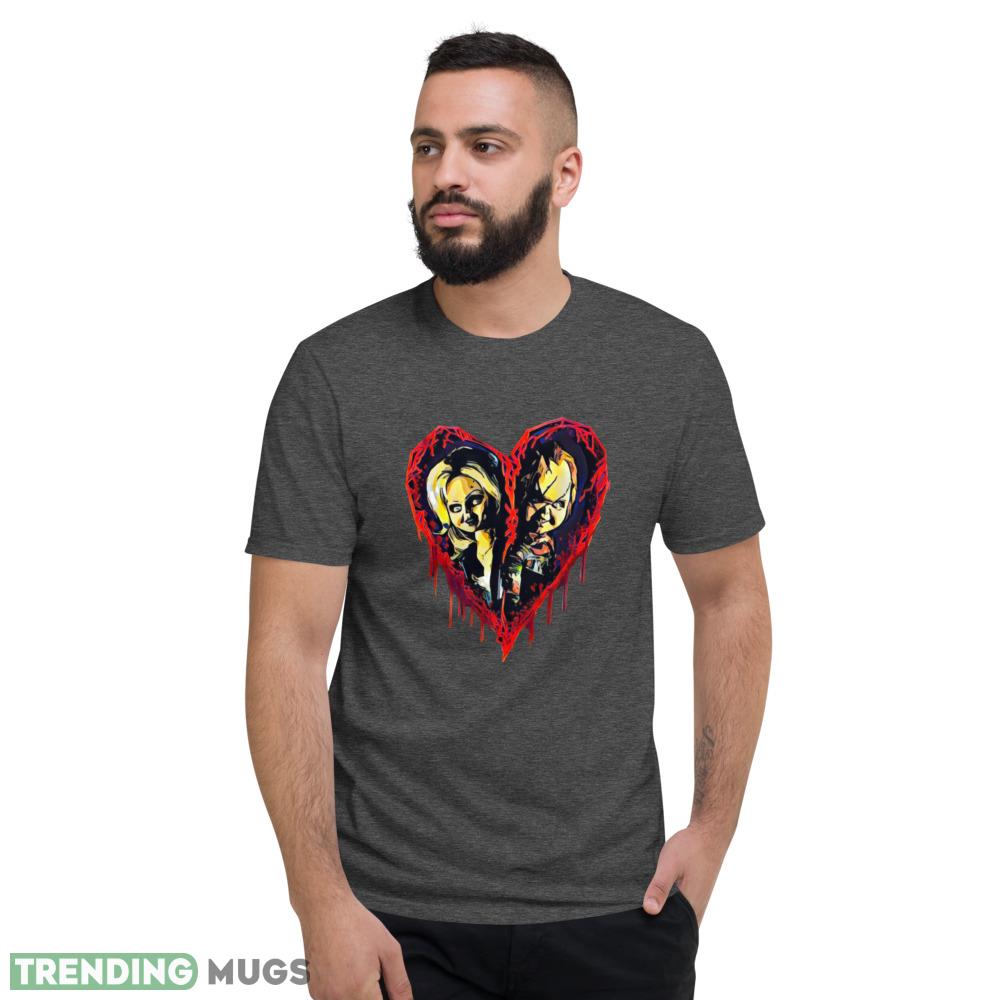 Chucky and Tiffany cool heart unisex shirt Dark Shirt Chucky and Tiffany cool heart unisex shirt Dark Shirt