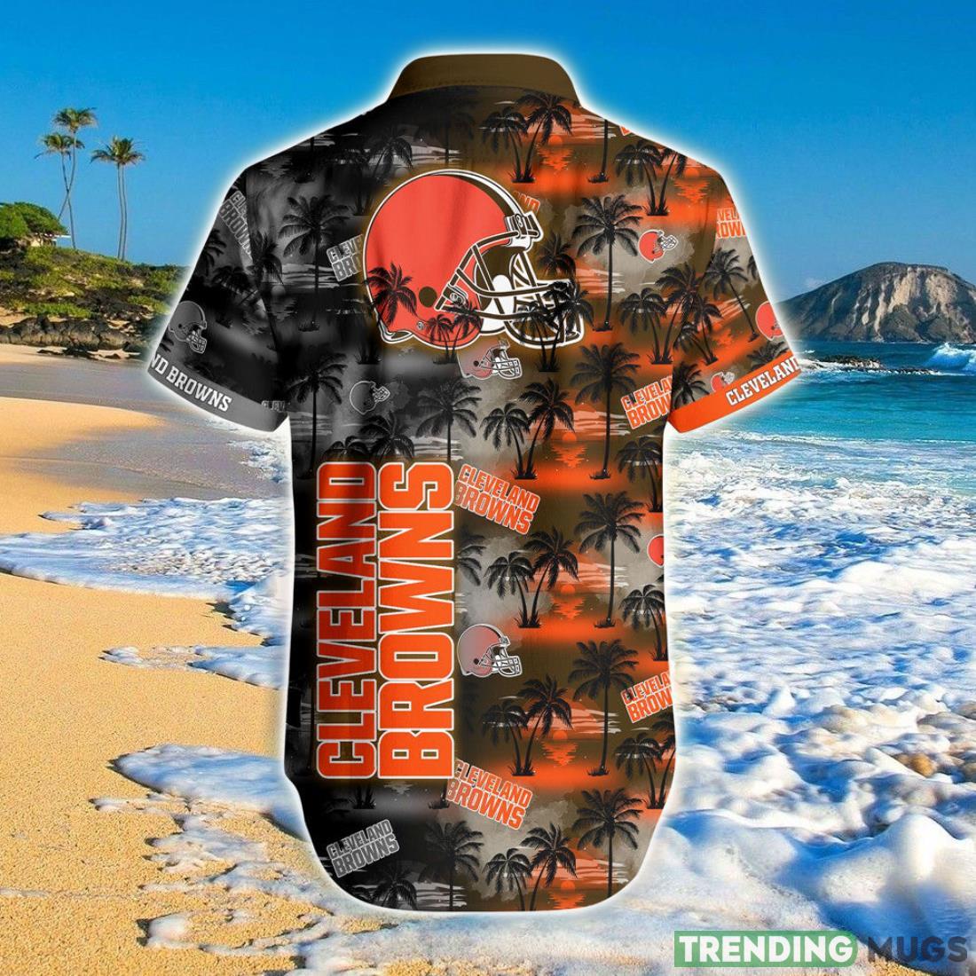 Cleveland Browns Hawaiian Shirt Palm Tree Pattern Hawaiian Shirt Cleveland Browns Hawaiian Shirt Palm Tree Pattern Hawaiian Shirt