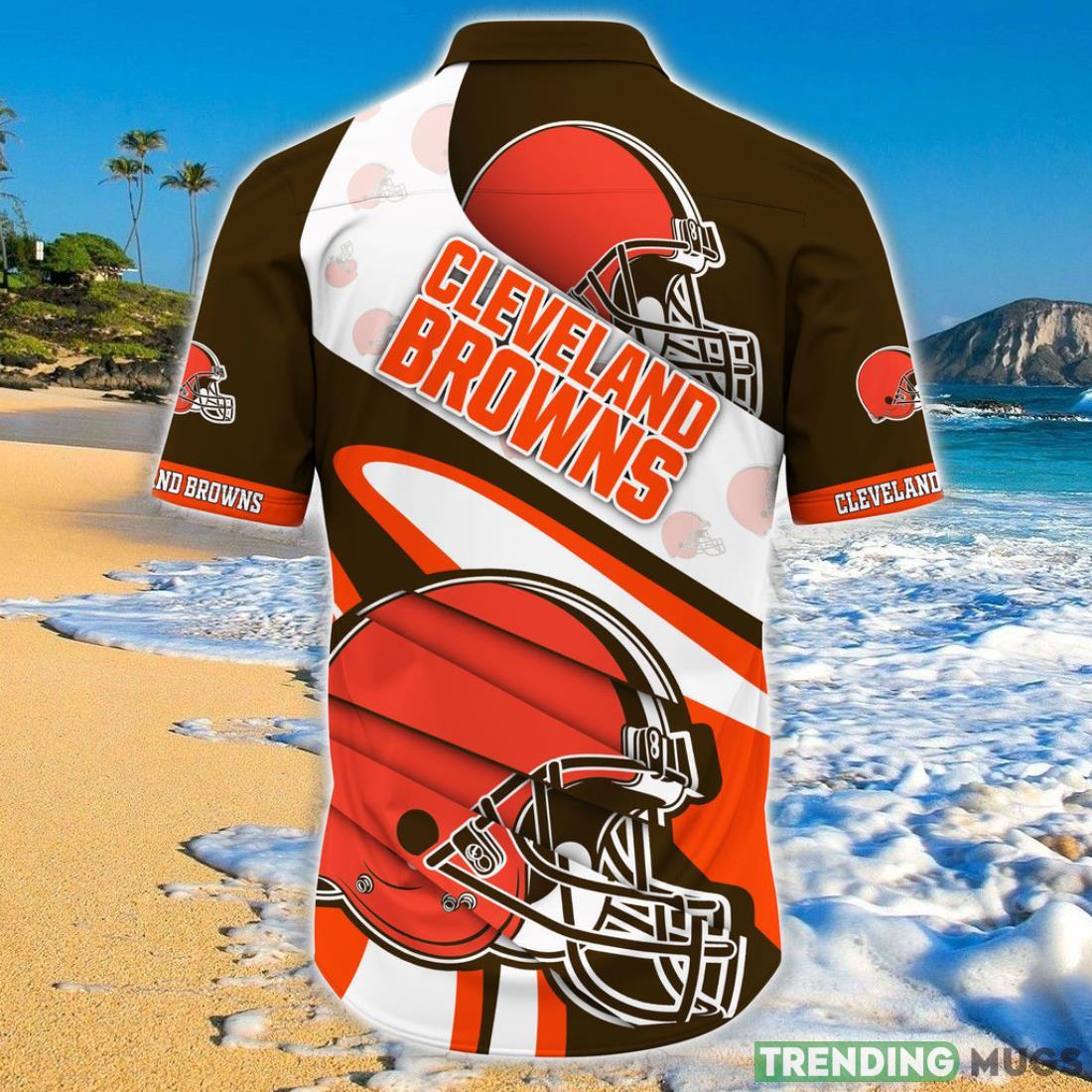 Cleveland Browns NFL Hawaiian Shirt Short Sleeve Big Logo Hawaiian Shirt Cleveland Browns NFL Hawaiian Shirt Short Sleeve Big Logo Hawaiian Shirt