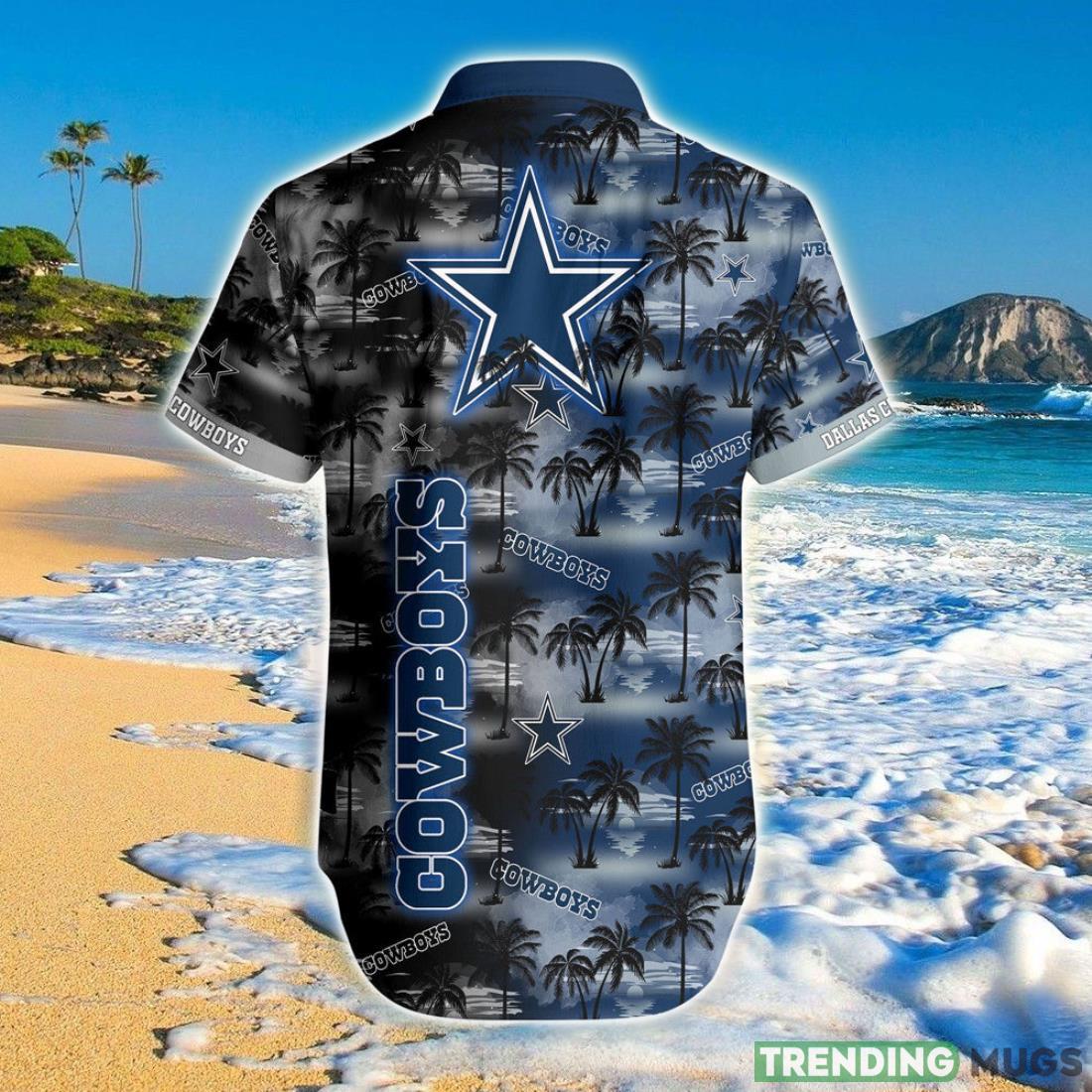 Dallas Cowboys Hawaiian Shirt Palm Tree Pattern Hawaiian Shirt Dallas Cowboys Hawaiian Shirt Palm Tree Pattern Hawaiian Shirt