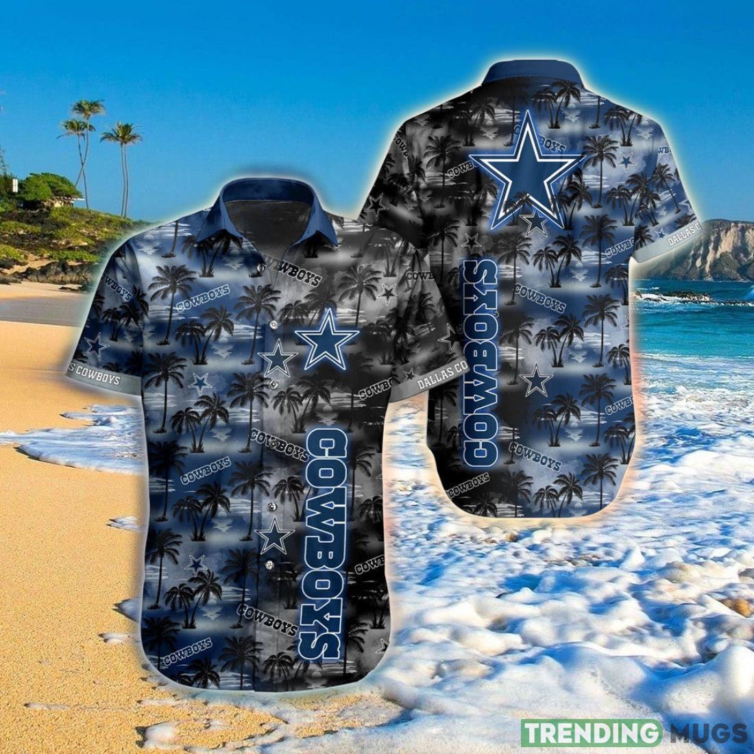 Dallas Cowboys Hawaiian Shirt Palm Tree Pattern Hawaiian Shirt Dallas Cowboys Hawaiian Shirt Palm Tree Pattern Hawaiian Shirt