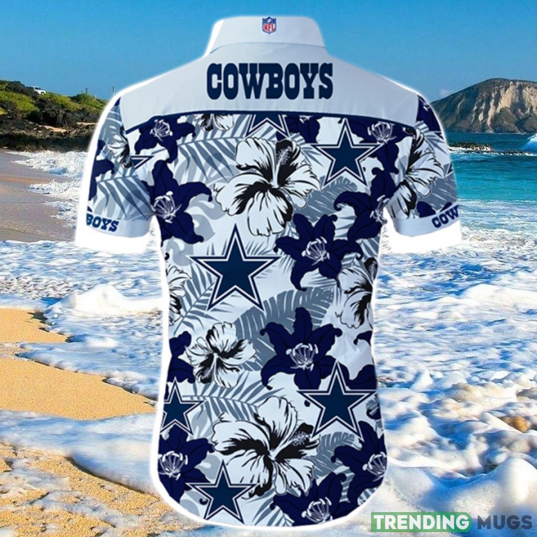 Dallas Cowboys Hawaiian Shirt Tropical Flower Short Sleeve Hawaiian Shirt Dallas Cowboys Hawaiian Shirt Tropical Flower Short Sleeve Hawaiian Shirt