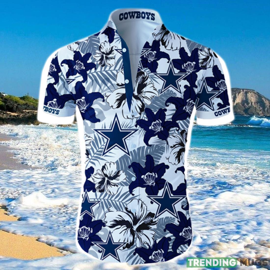 Dallas Cowboys Hawaiian Shirt Tropical Flower Short Sleeve Product Photo 1 Dallas Cowboys Hawaiian Shirt Tropical Flower Short Sleeve Product Photo 1