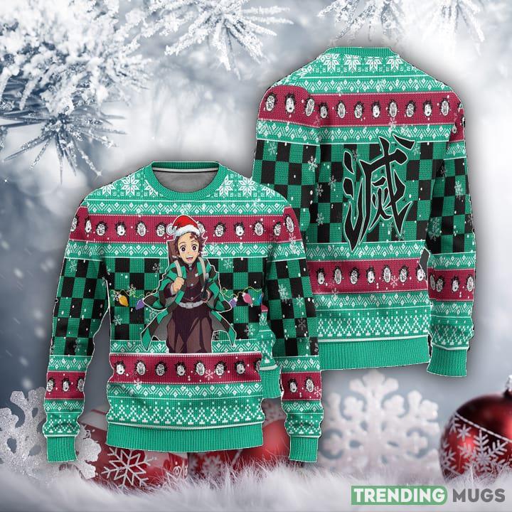 Demon Slayer Tanjiro Kamado Anime Ugly Christmas Sweater Xmas Gift_5 - Demon Slayer Tanjiro Kamado Anime Ugly Christmas Sweater Xmas Gift_5 Demon Slayer Tanjiro Kamado Anime Ugly Christmas Sweater Xmas Gift_5 - Demon Slayer Tanjiro Kamado Anime Ugly Christmas Sweater Xmas Gift_5