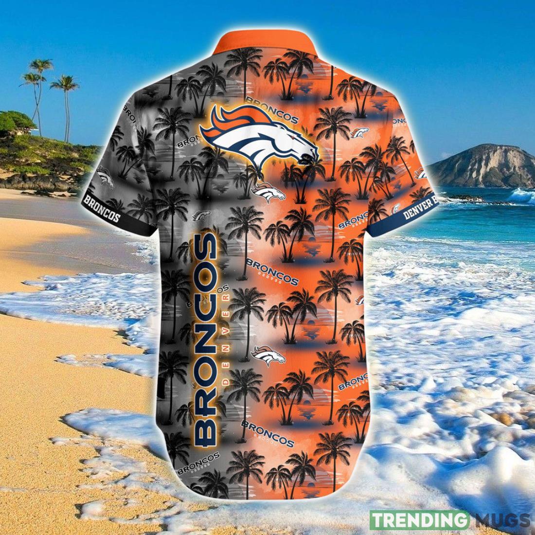 Denver Broncos Hawaiian Shirt Palm Tree Pattern Hawaiian Shirt Denver Broncos Hawaiian Shirt Palm Tree Pattern Hawaiian Shirt