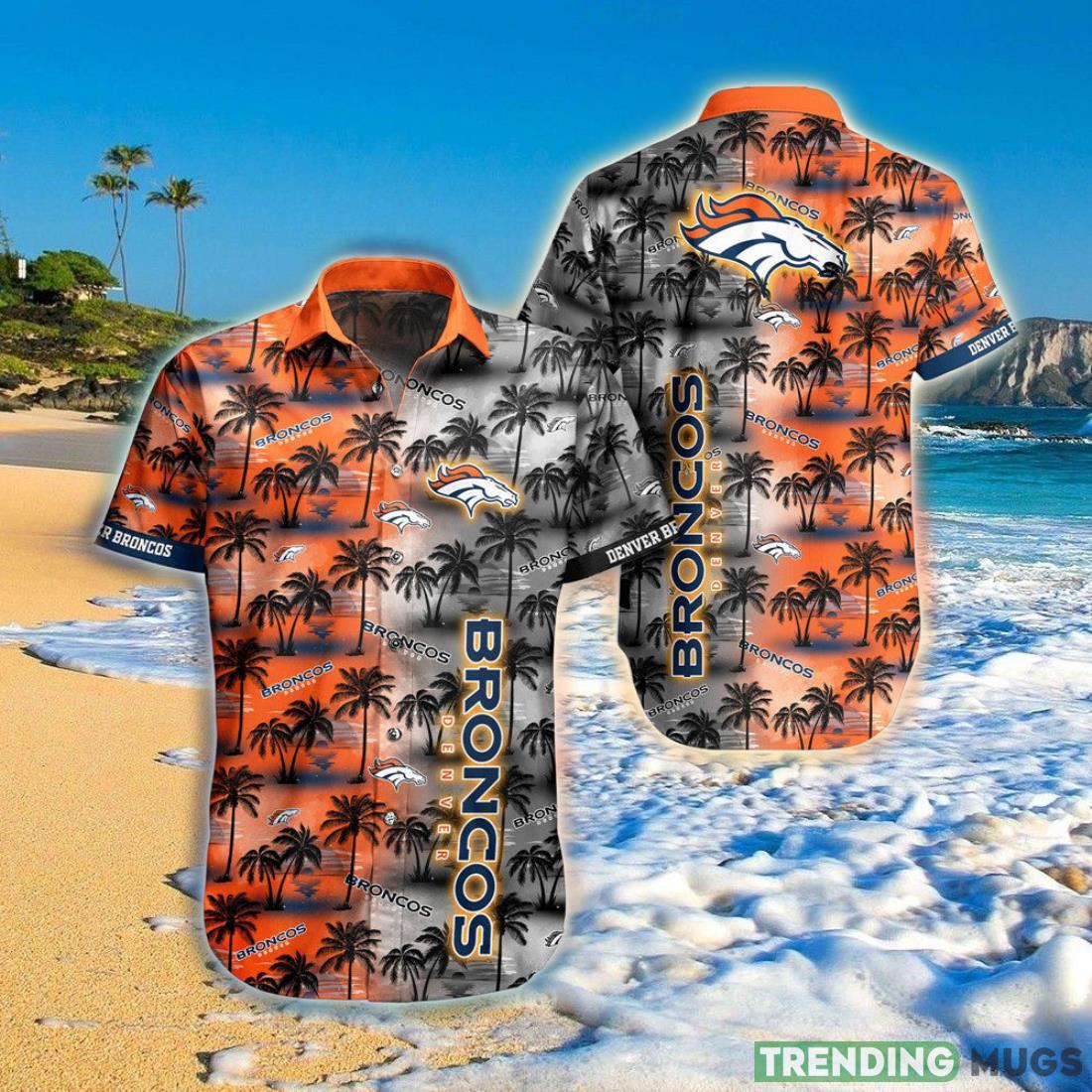 Denver Broncos Hawaiian Shirt Palm Tree Pattern Hawaiian Shirt Denver Broncos Hawaiian Shirt Palm Tree Pattern Hawaiian Shirt