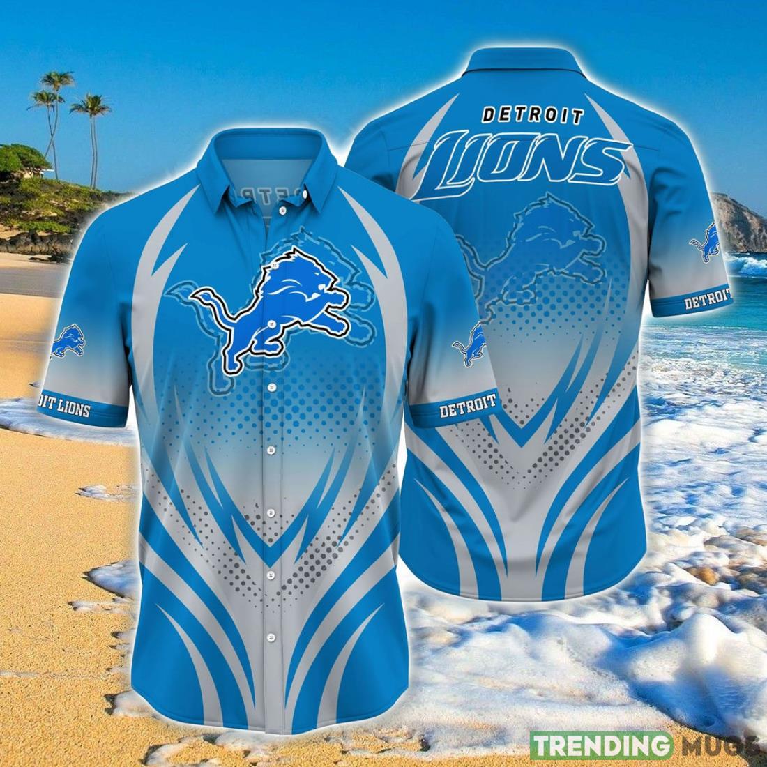 Detroit Lions NFL Hawaiian Shirt 3D Print Gift For Fan Product Photo 1
