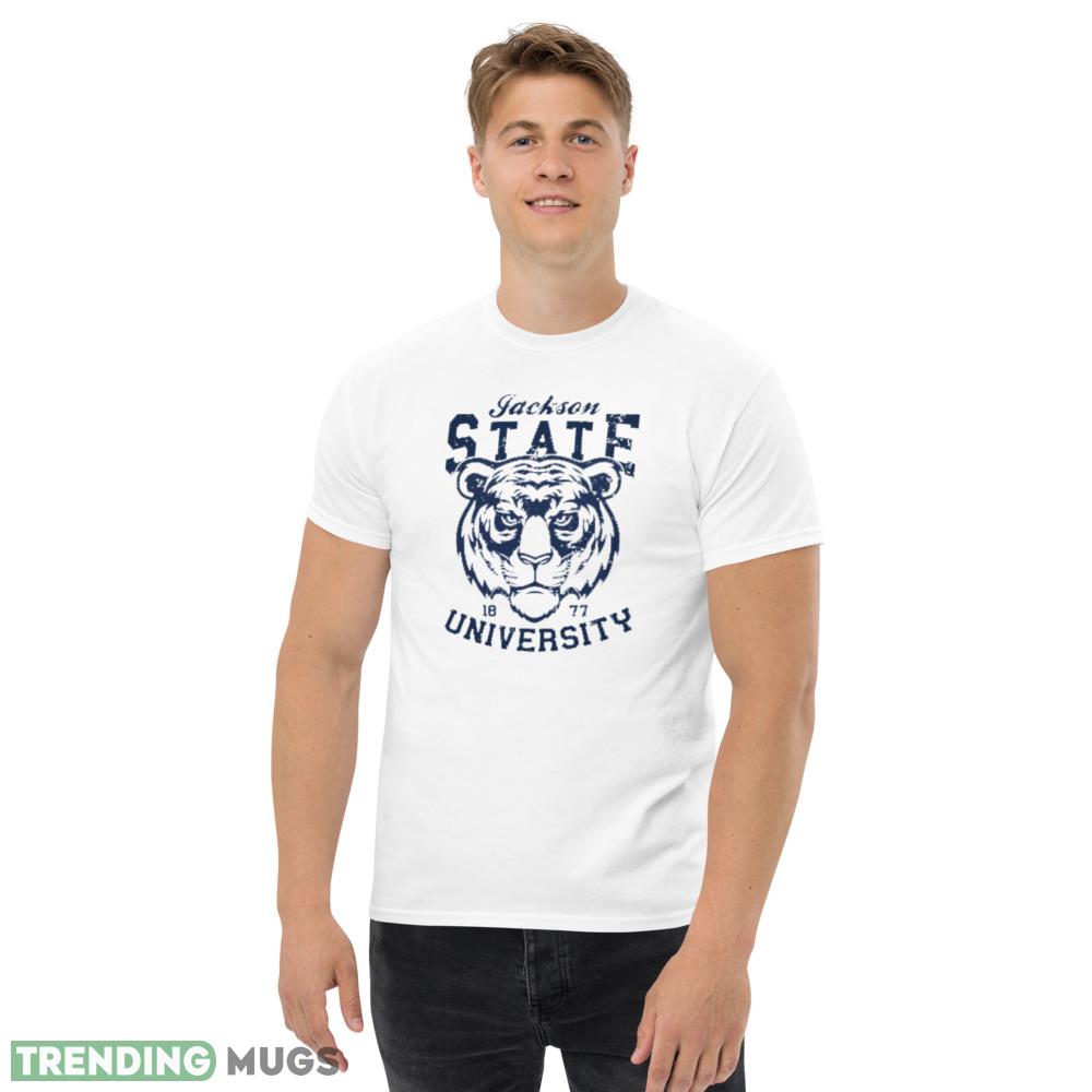Distressed Jackson State University Remix polo white vintage T shirts gift for mens and womens Light Shirt Distressed Jackson State University Remix polo white vintage T shirts gift for mens and womens Light Shirt