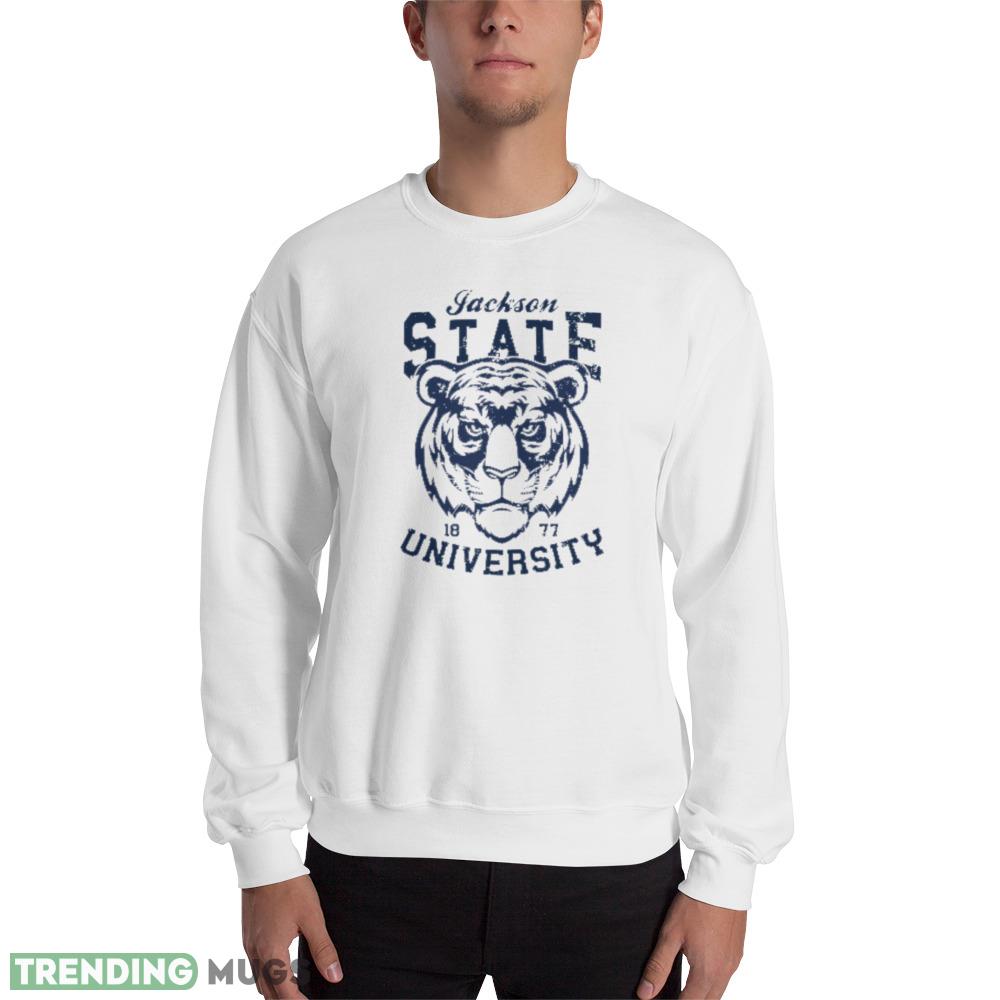 Distressed Jackson State University - Remix polo white vintage T shirts gift for mens and womens - 18000 Unisex Heavy Blend Crewneck Sweatshirt Distressed Jackson State University - Remix polo white vintage T shirts gift for mens and womens - 18000 Unisex Heavy Blend Crewneck Sweatshirt