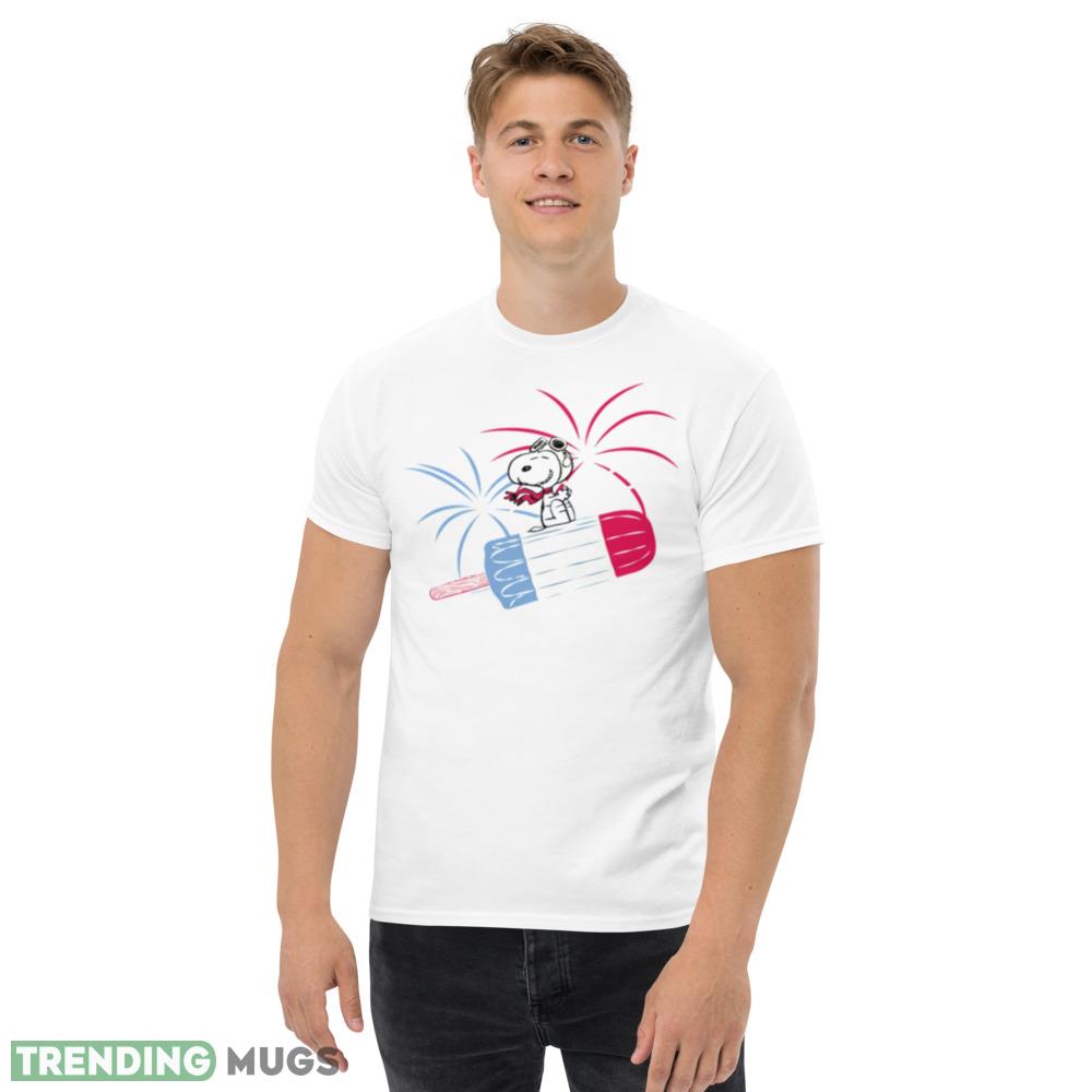 Flying Ace Snoopy On Ice Pop Peanuts White T Shirts Light Shirt Flying Ace Snoopy On Ice Pop Peanuts White T Shirts Light Shirt