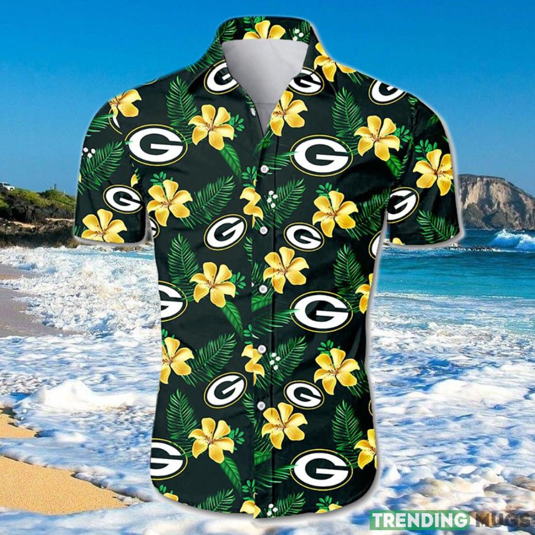 Green Bay Packers Hawaiian Shirt Floral For Men And Women Product Photo 1