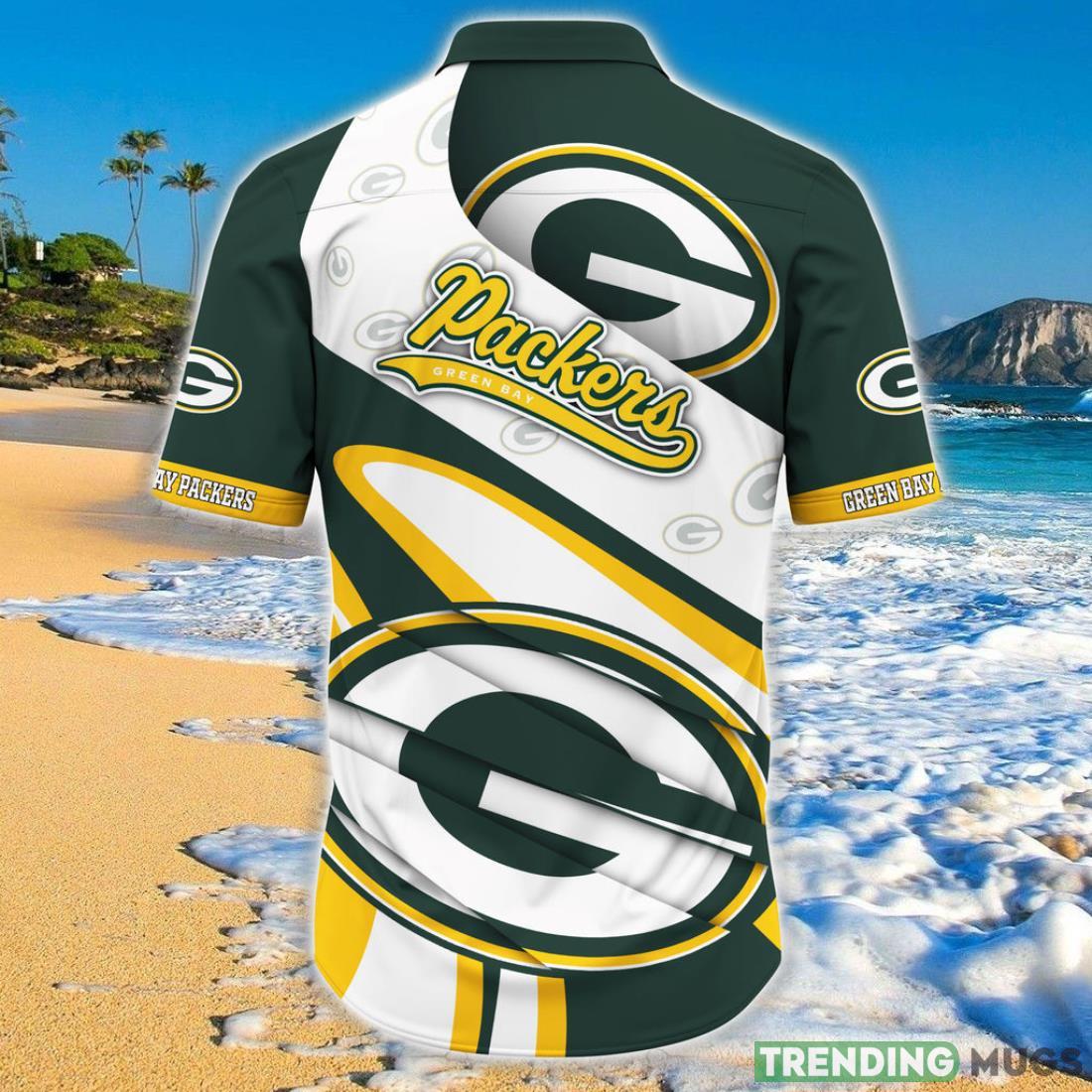 Green Bay Packers NFL Hawaiian Shirt Short Sleeve Big Logo Hawaiian Shirt Green Bay Packers NFL Hawaiian Shirt Short Sleeve Big Logo Hawaiian Shirt